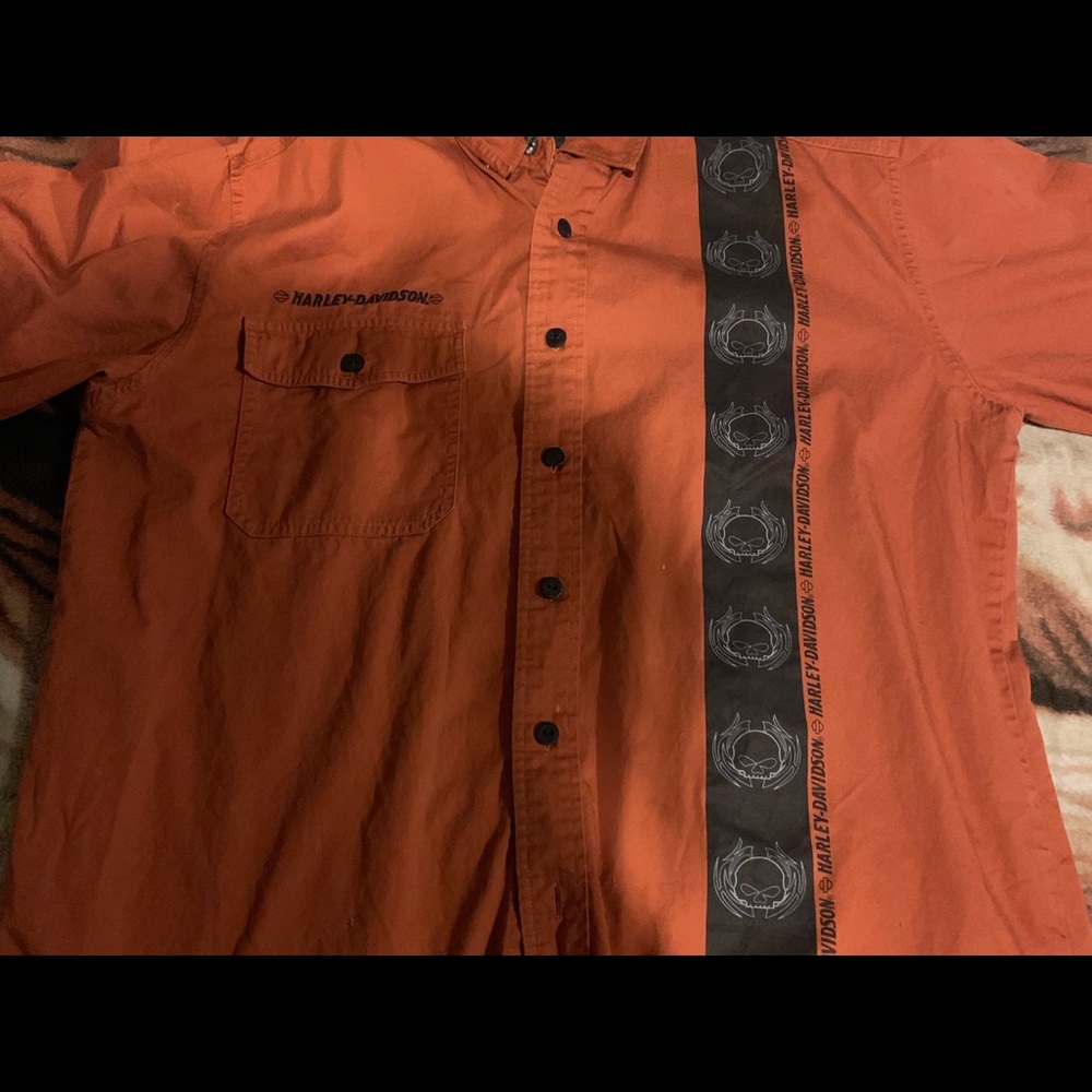 Harley Davidson button down shirt